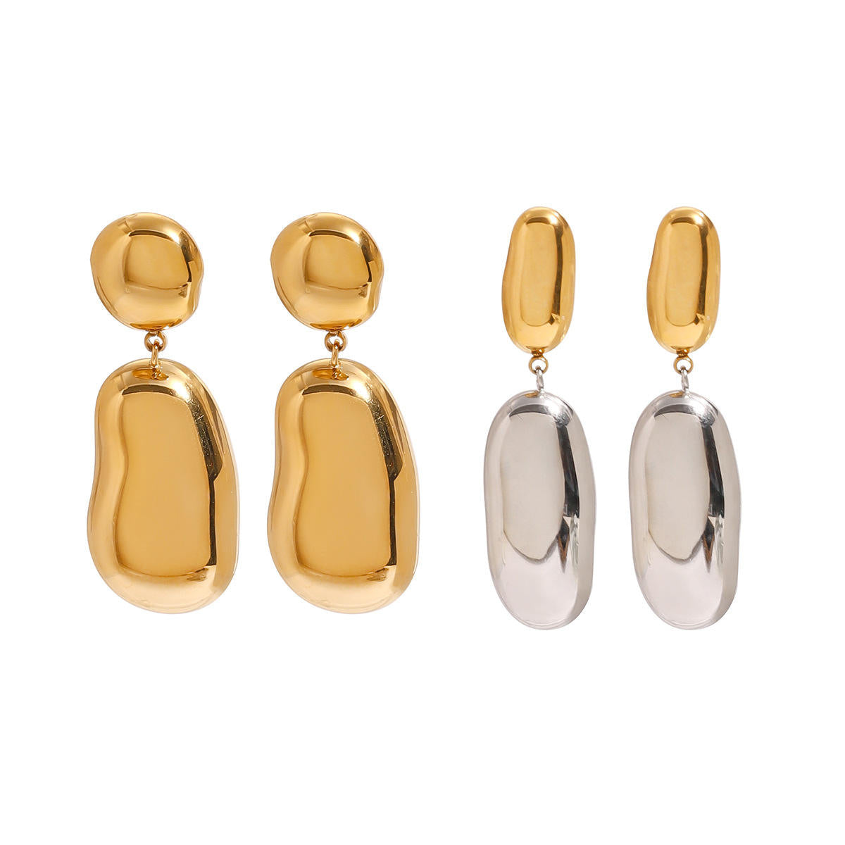 Statement Drop Earrings – Stainless Steel Modern Style