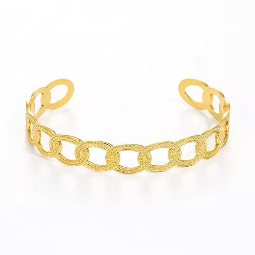 Chain Cuff Bracelet - Chic Statement Party Wear