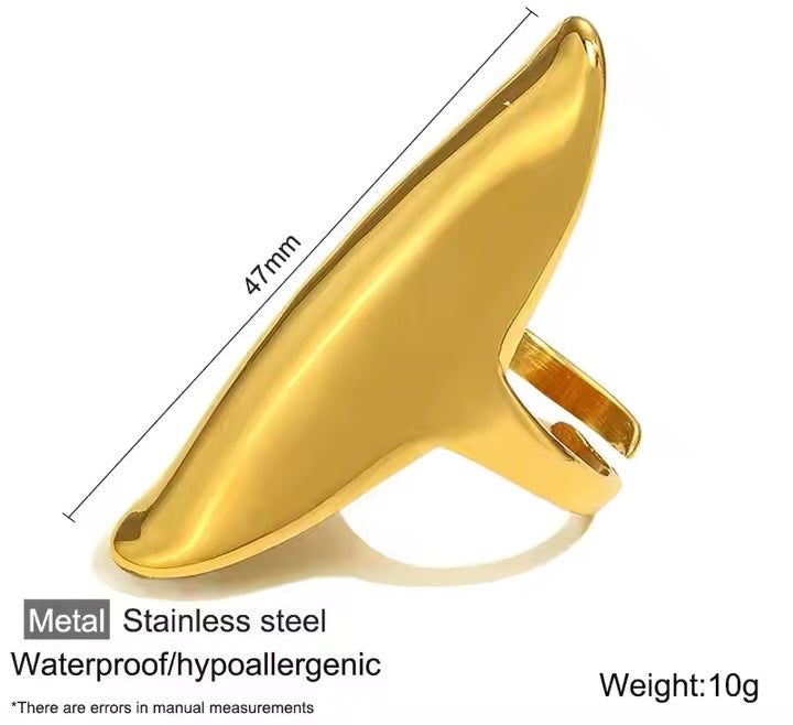 Aurora Shield Ring - Stainless Steel Statement Style