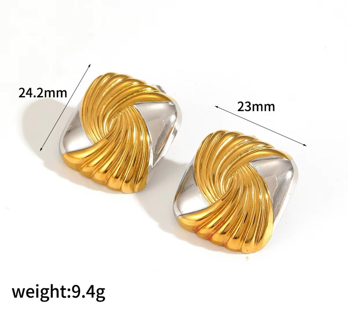 Twisted Knot Stud Earrings – Vintage Statement Style