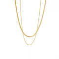 Two-Layer Chain Necklace - Minimal Chain for Casual & Party Wear