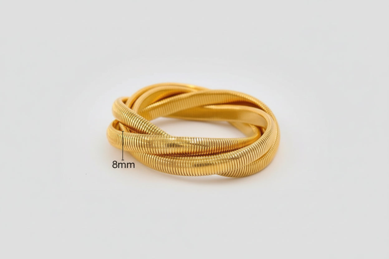 Spiral Bangle Set - Modern Luxe Everyday Style