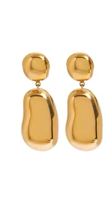 Statement Drop Earrings – Stainless Steel Modern Style