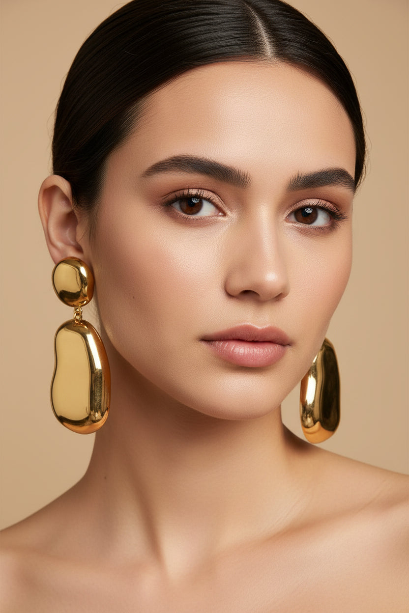 Statement Drop Earrings – Stainless Steel Modern Style