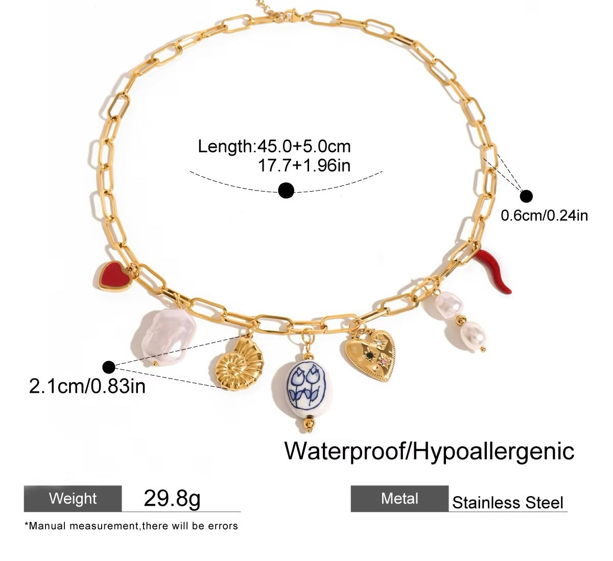 Lucky Charm Necklace - Elegant Minimal Style