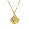 Sea Shell Pendant – Stainless Steel Charm Style