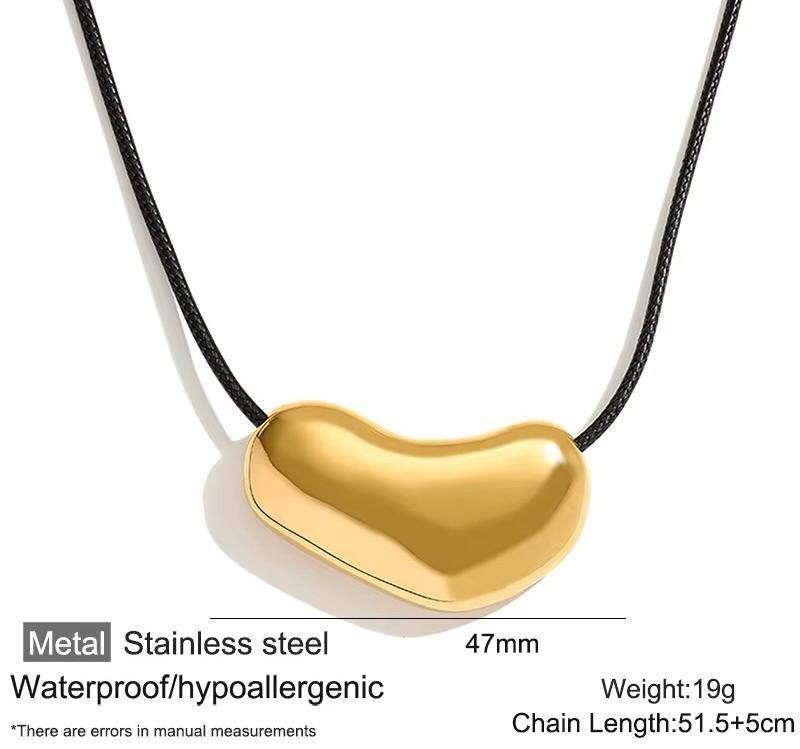 Heart Pendant Necklace – Stainless Steel Statement Style